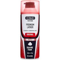 Cosmo For Men Premium Lather For Smooth And Comfortable Shave Original Shaving Foam, 400 ml, Red