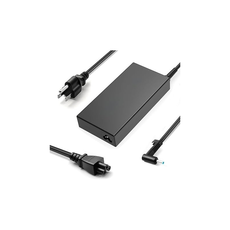 Nlilitong 120W 6.15A Charger For HP USB-C Dock G5 5TW10UT 5TW10AA 5TW10AAABB 5TW10UTABA USB-C/A Universal Dock G2 5TW13AA 710415-001 L41856-001 Laptop Charger, Black, ADP195061M