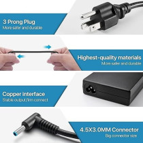 Nlilitong 120W 6.15A Charger For HP USB-C Dock G5 5TW10UT 5TW10AA 5TW10AAABB 5TW10UTABA USB-C/A Universal Dock G2 5TW13AA 710415-001 L41856-001 Laptop Charger, Black, ADP195061M