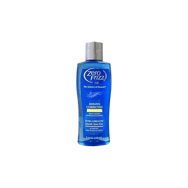 Zero Frizz Keratin Corrective Extra Strength Smooth And Tame Frizz Hair Serum, 148 ml