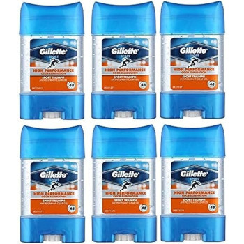 Gillette Sport High Performance Sport Triumph Antiperspirant Clear Gel, 70 ml, Pack Of 6