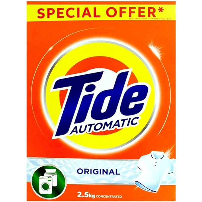 Tide Automatic Laundry Washing Powder For Removes Tough Stains And Dirt From Clothes, 2.5 KG