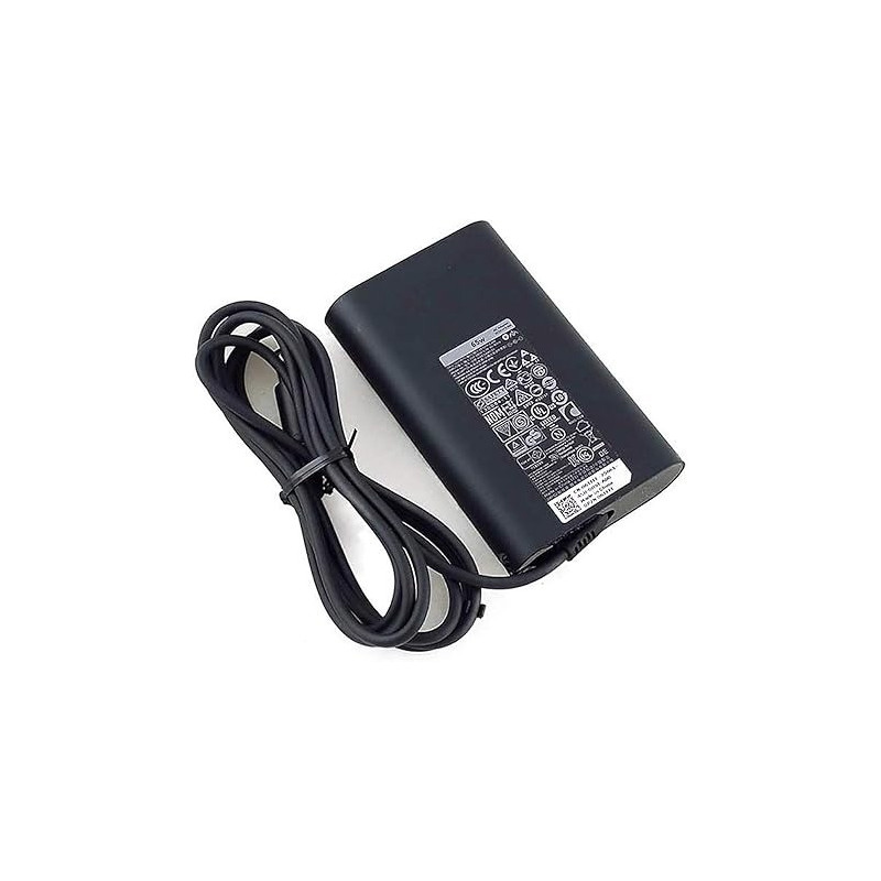 Dell 65W New Genuine Latitude 3150 3160 3180 3350 3560 3380 3450 3460 3470 3480 3550 3570 3580 5280 5480 5580 7280 7480 E5270 E5450 E5470 E5570 E7270 E7450 E7470 Slim Power Adapter Charger, Black