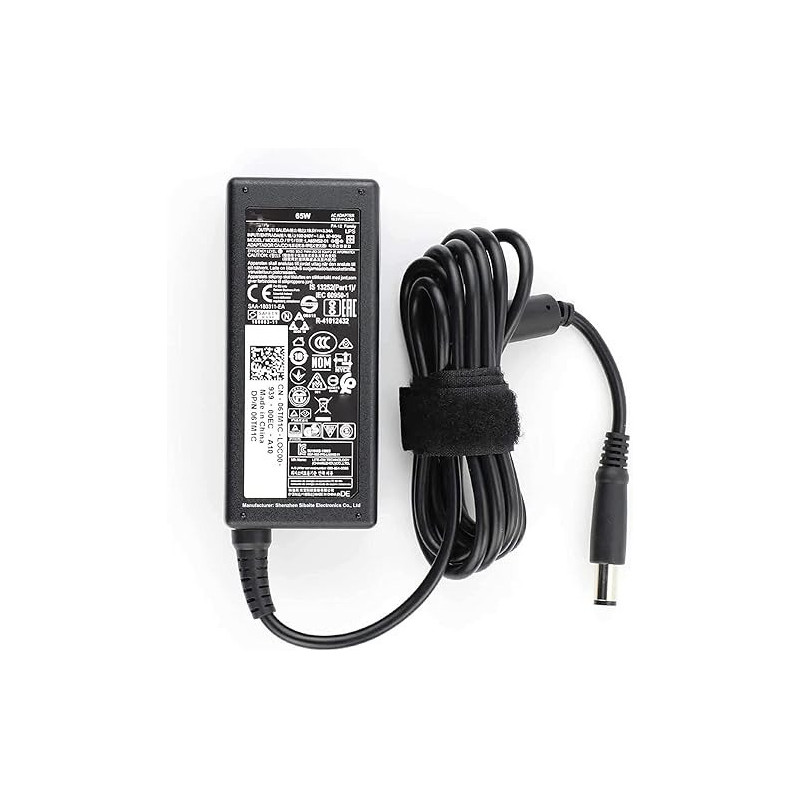 Hubei 65W AC Adapter Laptop Charger Dell Chromebook 3120 3180 3189 P22T P26T Latitude E7240 E7270 E7280 E7440 E7450 E7470 E7480 E5430 E54500 E5450 E5470 E5470 E5480 E5580, 19.5V, 3.34A, Black, LA65NS2-01