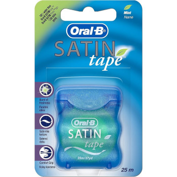 Oral-B Burst Of Freshness Comfort Grip Satin Tape Floss, 25 m