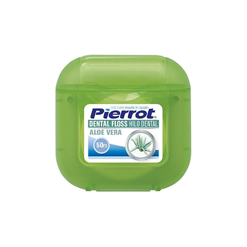 Pierrot Oral Care Aloe Vera Dental Floss Thread, 50 m