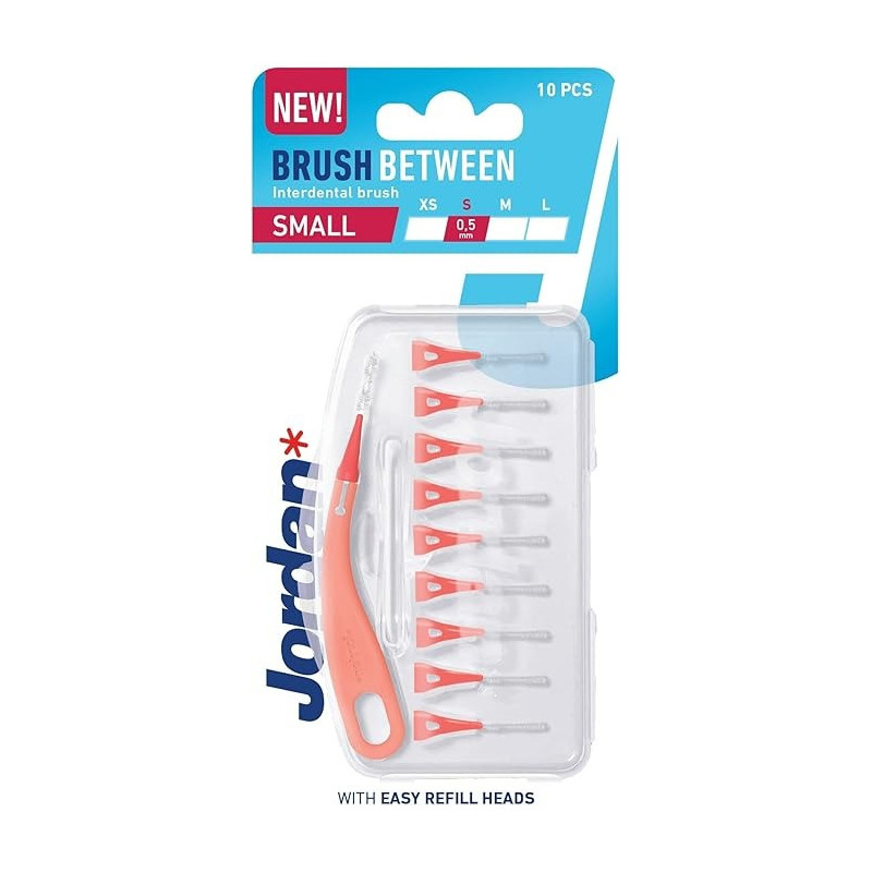 Jordan Brush Between Interdental Brush, Small, 0.5mm, 10 Pcs