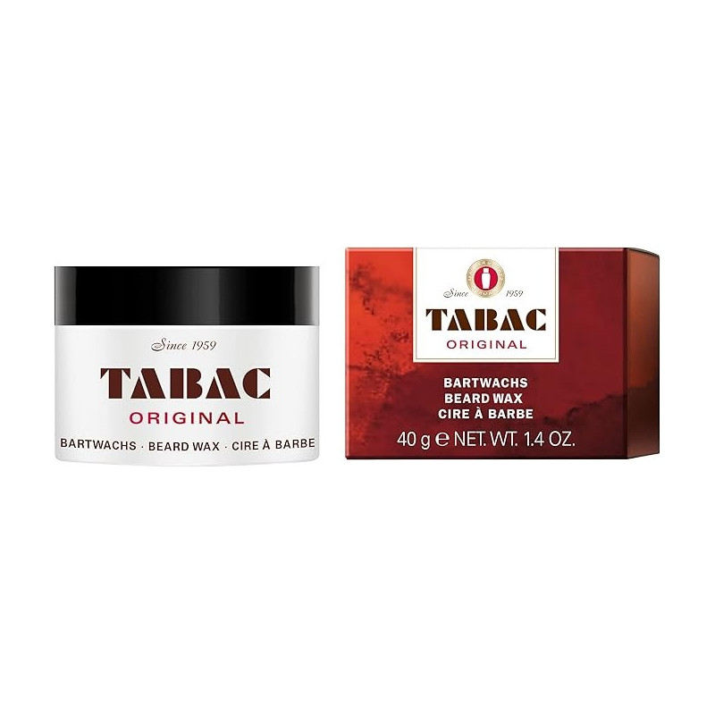 Tabac Original Beard Wax For Men Suitable For Shaping And Styling, 40 Grams