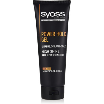 Syoss Men Power Hold Extreme Sculpted Styles High Shine Ultra Strong Hold, 250 ml