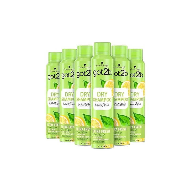 Schwarzkopf Got2b Fresh It Up Extra Fresh Dry Shampoo, 200 ml, Pack Of 6