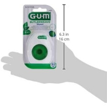 Gum Butlerweave Waxed Healthy Gums Unique Design Teeth Clean Removes Plaque Dental Floss, 55 m