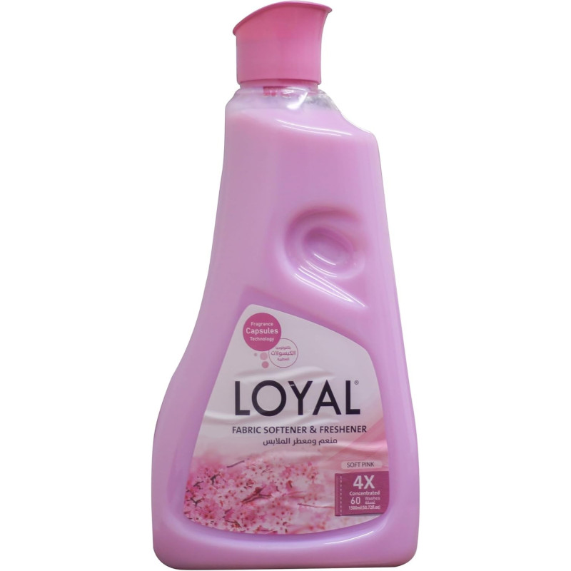 Loyal Fabric Softener And Freshner With Fragrance, 750Ml, Soft Pink