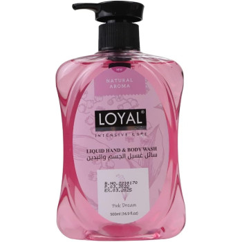 Loyal Liquid Hand And Body Wash With Pink Dream, Bath And Body Foaming Hand Soap, 500Ml