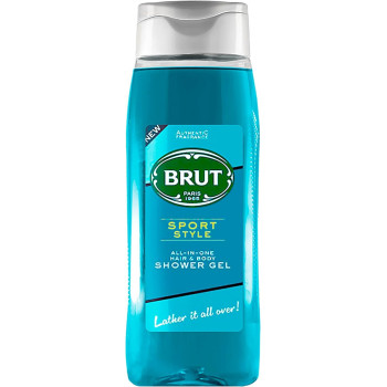 Brut Sport Style All-In-One Shower Gel For Hair And Body, 500Ml