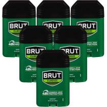 Brut Deodorant, Provide 24 Hour Odor And Wetness Protection, Pack Of 6 (63 G Each)