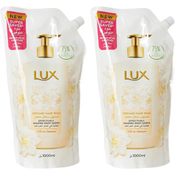 LUX Perfumed Hand Wash Refill Pouch, For All Skin Types, Velvet Jasmine, Glycerin Enriched Liquid Soap, 100ml