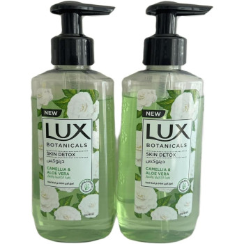LUX Botanicals Hand Wash Camelia And Aloe Vera, Pack Of 2 x 250ml Each, Green