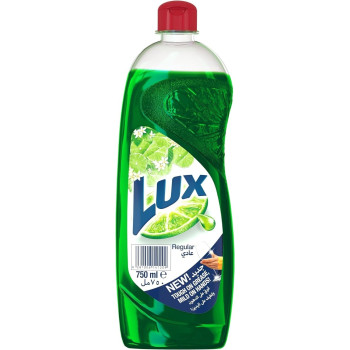 LUX Dishwash Liquid, For Sparkling Clean Dishes, Regular, Tough On Grease And Mild on Hands, 750ml