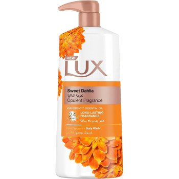LUX Perfumed Body Wash, For All Skin Types, Sweet Dahlia, 24 Hours Long Lasting Fragrance, 700ml