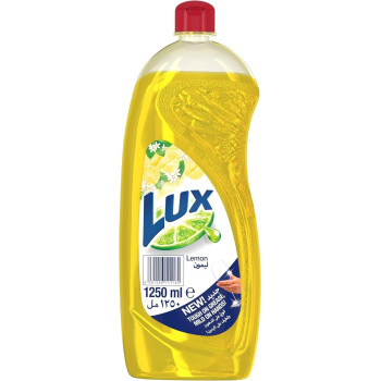 LUX Dishwash Liquid, For Sparkling Clean Dishes, Lemon, Tough on Grease And Mild on Hands, 1250ml