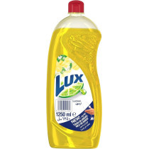 LUX Dishwash Liquid, For Sparkling Clean Dishes, Lemon, Tough on Grease And Mild on Hands, 1250ml