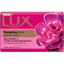 LUX Bar Soap For Fragrant Glowing Skin, Tempting Musk, With Wild Peony And Ylang Fragrance, 170g