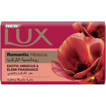 LUX Bar Soap For Fragrant Glowing Skin, Romantic Hibiscus, With Exotic Hibiscus And Elemi Fragrance, 75g