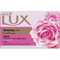 LUX Glowing Skin Rose Bar Soap, With Vitamin C, E, And Glycerine, 170g