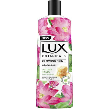 LUX Botanicals Perfumed Body Wash, Moisturising For All Skin Types With Lotus And Honey, Hygiene Properties To Effectively Wash Away Germs, 500ml