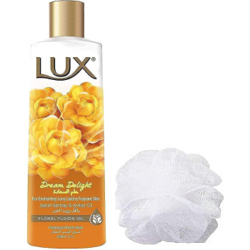 LUX Fragranced Body Wash With Bath Sponge Lond-Lasting, 250 ml