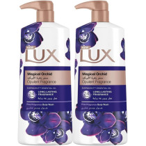 LUX Perfumed Body Wash Magical Orchid For 24 Hours Long Lasting Fragrance, Pack of 2 x 700ml Each