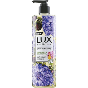 LUX Botanical Skin Renewal Fig Extract And Geranium Oil Body Wash, 450ml