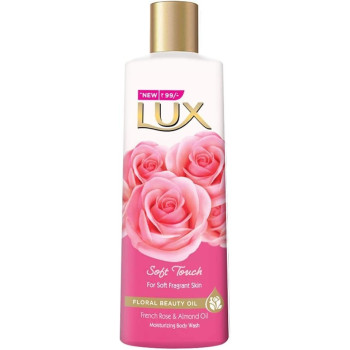 LUX Soft Touch Silk Essence And Rose Infusion Moisturising Body Wash, 240ml
