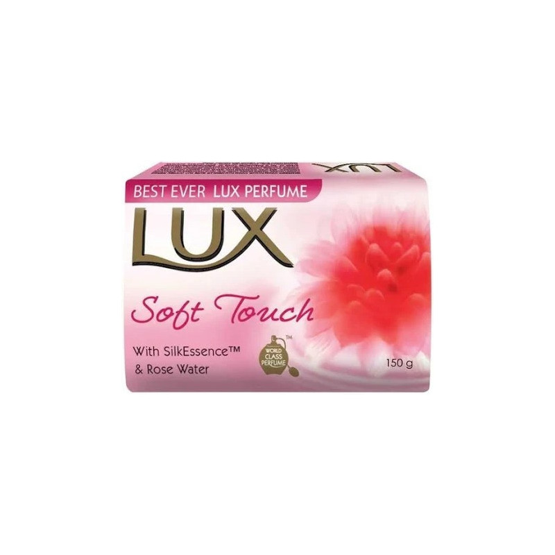 LUX Soft Touch With Silk Essence And Rose Water Soap Bar, 150gm
