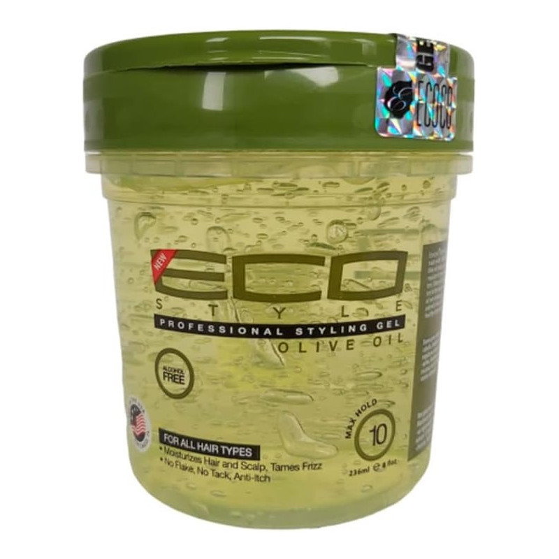 Eco Style Olive Oil Styling Gel Hold And Control Hair Textures, 236Ml