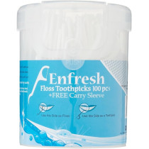 Enfresh Floss Toothpics Compact And Easy To Carry, 100PCS