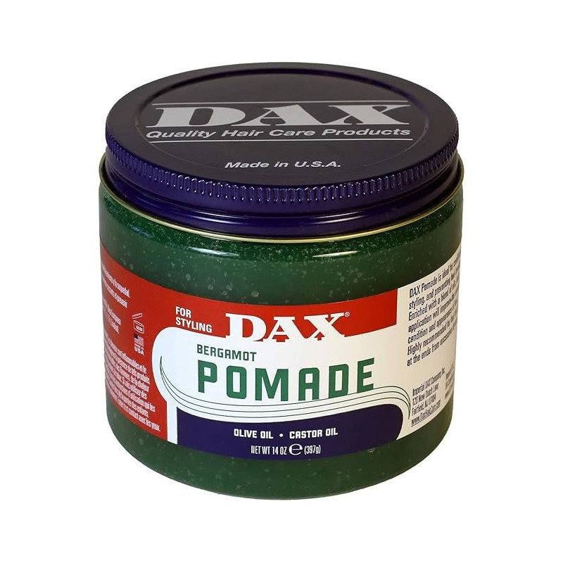 Pomade Olive And Castor Oil Jar Bergamot Moisturizing And Conditioning Properties For Hair, 397Ml