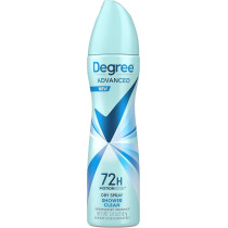 Degree Advanced Antiperspirant Deodorant Dry Spray 72-Hour Sweat And Odor Protection Shower Clean Deodorant Spray For Women With Motionsense Technology, 107 Grams