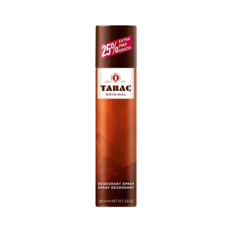 Tabac Original Deodorant Spray Provides Effective And Long-Lasting Protection Against Body Odor, 250Ml