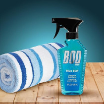 Bod Men Fragrance Body Spray, 8 Fluid Oz, Blue Surf, 263Ml