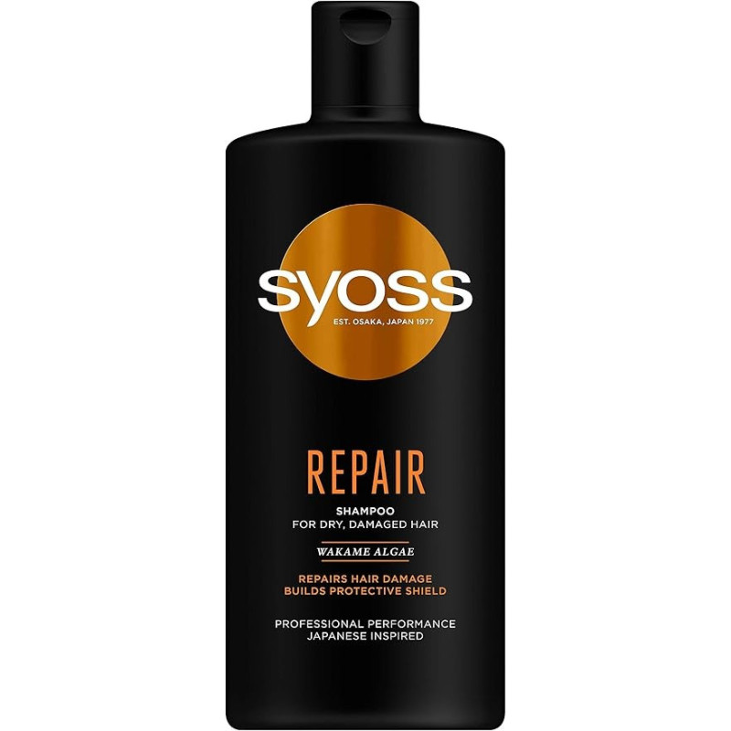 Syoss Repair Shampoo Suitable For All Hair Types, 440 Ml