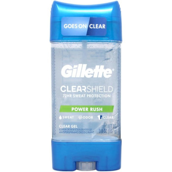 Gillette Deodorant Twin Pack Power Rush, 3.8, Ounce Clear Gel, 107G, 3 Pack