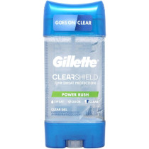 Gillette Deodorant Twin Pack Power Rush, 3.8, Ounce Clear Gel, 107G, 3 Pack