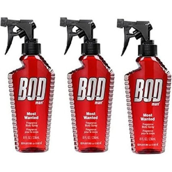 Bod Man Body Spray, Most Wanted For Men Long-Lasting Fragrance, Pack Of 3