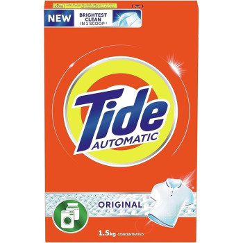Tide Automatic Powder Laundry Detergent Original Scent, 1.5Kg