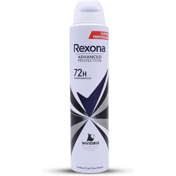 Rexona Advanced Protection 72H+ Deodorant Spray Invisible, 200 Ml
