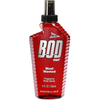 Bod Man, Bold And Masculine Most Wanted Fragrance Body Spray, 8Oz, 236 Ml