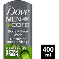 Dove Men And Care Body And Face Wash For Cooling Refreshment Extra Fresh With Micromoisture Technology, 400 Ml
