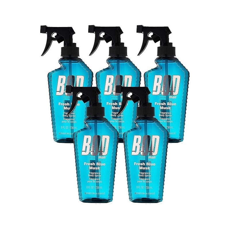 Bod Man Fresh Blue Musk Fragrance Body Spray, 236 Ml, Pack Of 5
