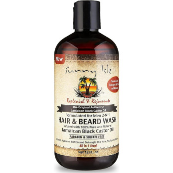 Sunny Isle Jamaican Black Castor Oil Hair And Beard Wash, 354Ml